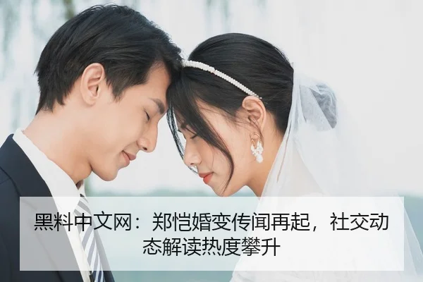 黑料中文网：郑恺婚变传闻再起，社交动态解读热度攀升